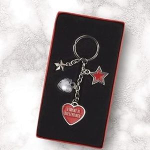 I Make A Difference Charm Key Chain